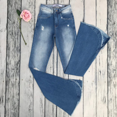 CALÇA JEANS FLARE