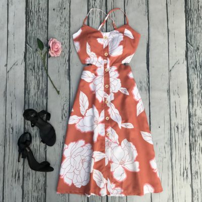 VESTIDO MIDI FLORAL