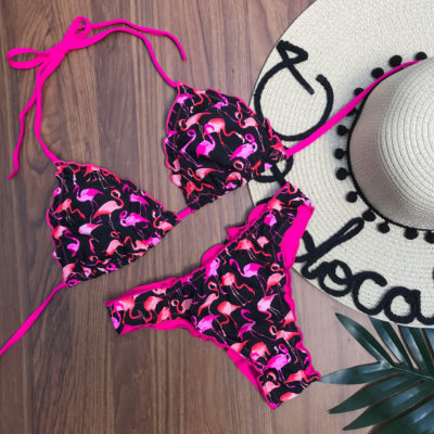 BIQUÍNI ESTAMPA FLAMINGO