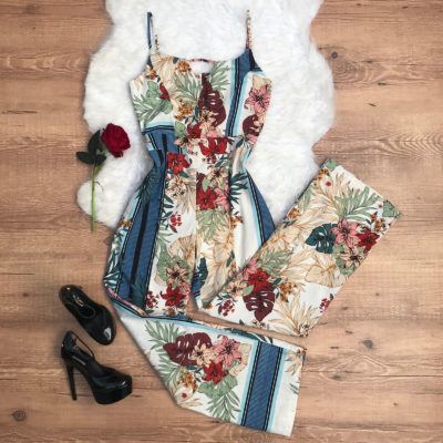 MACACÃO CIGARRETE FLORAL