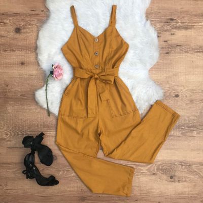 MACACÃO PANTACOURT MOSTARDA