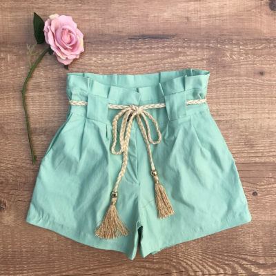 SHORT BENGALINE COM CINTO TASSEL VERDE