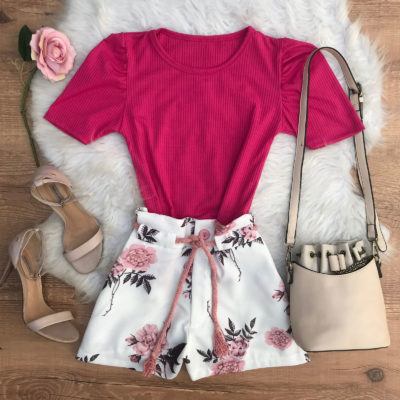 T-SHIRT CANELADA MANGA PRINCESA