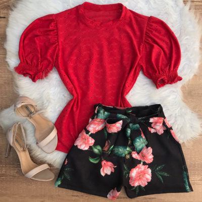 T-SHIRT MALHA DE LAISE