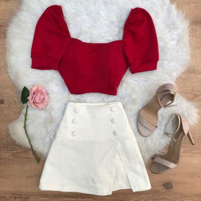 CROPPED MANGA PRINCESA