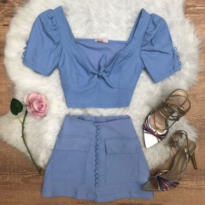 CONJUNTO BENGALINE BOTÕES