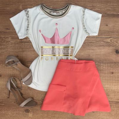 T-SHIRT DETALHE RENDA