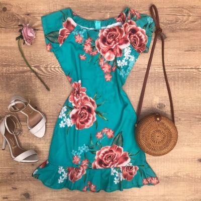 VESTIDO CREPE FLORAL