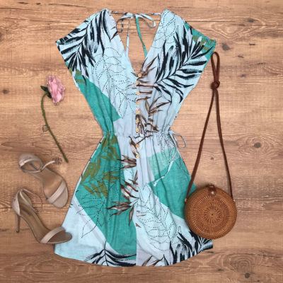 VESTIDO ESTAMPADO BOTÕES