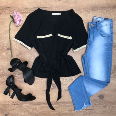 BLUSA NÓZINHO COM APLICAÇÃO