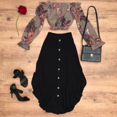 SAIA MIDI ASSIMÉTRICA BABADOS