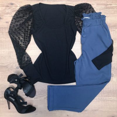 BLUSA CANELADA MANGA