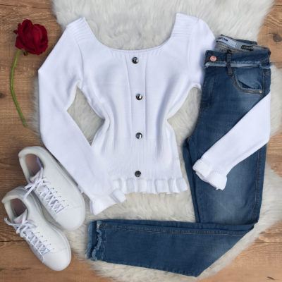 BLUSA TRICÔ MODAL BABADINHOS