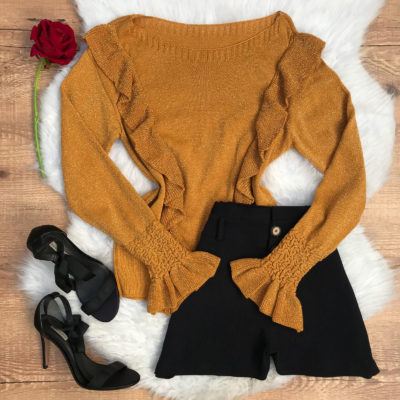 BLUSA TRICÔ BABADOS