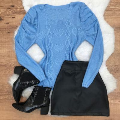 BLUSA TRICÔ MANGA BUFANTE