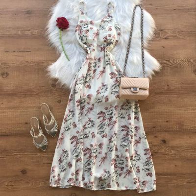 VESTIDO LONGO FLORAL