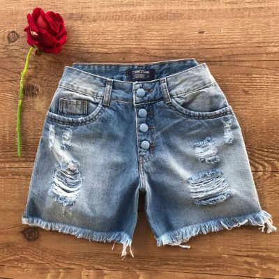 SHORT JEANS BOTÕES