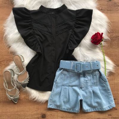 BLUSA BABADOS DETALHES EM GRIPIER