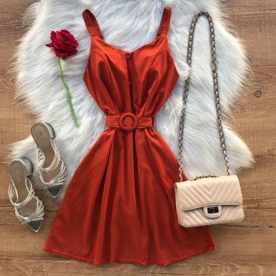 VESTIDO CURTO BOTÕES