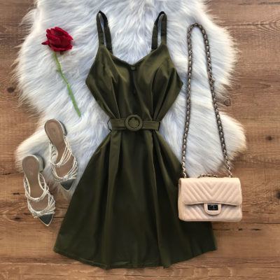 VESTIDO CURTO BOTÕES