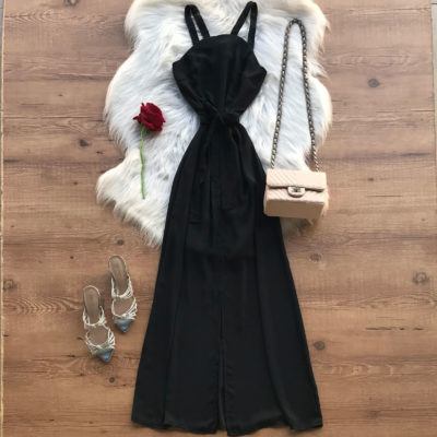 VESTIDO LONGO COM FENDA
