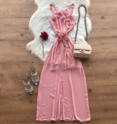 VESTIDO LONGO COM FENDA
