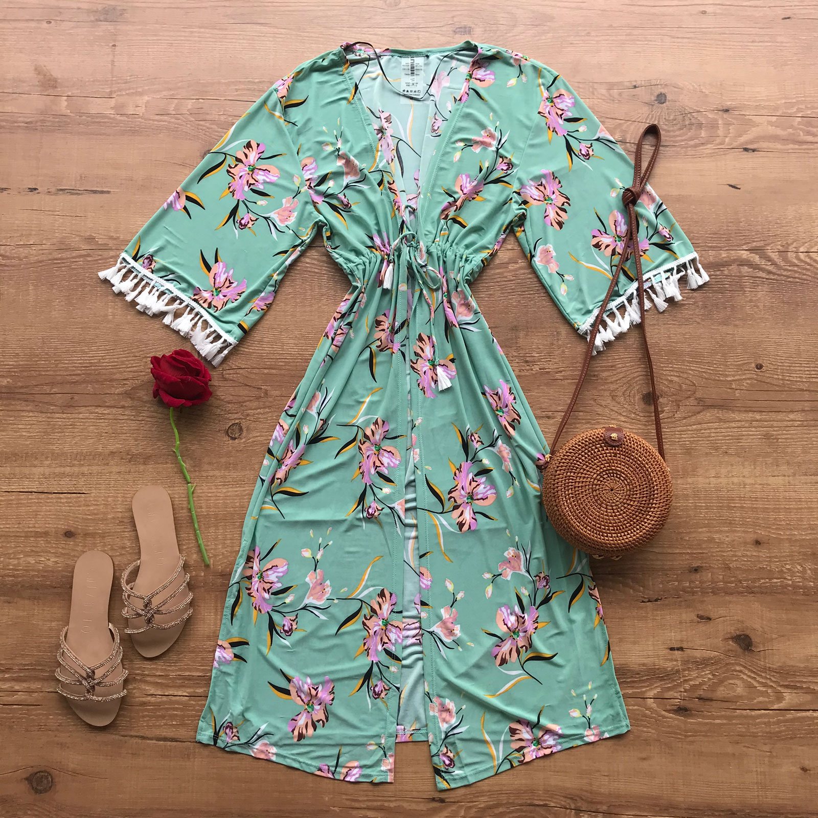 Saída de Praia Longa Kimono Saída de Praia Longa Kimono