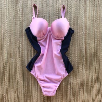 Body Maiô Meia Taça Plus Size - Rosa