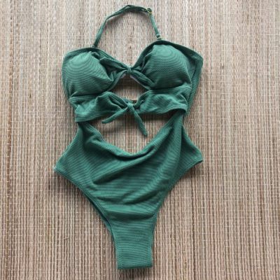 Body Maiô Aberturas e Nózinhos - Verde Cha