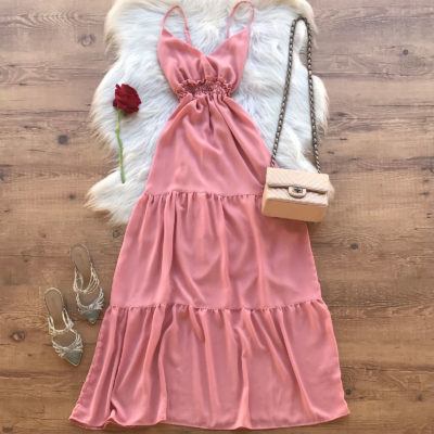 VESTIDO LONGO LISO