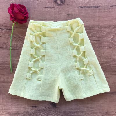 SHORT TECIDO TRABALHADO