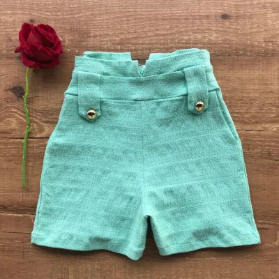 SHORT TECIDO TRABALHADO