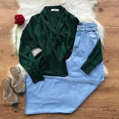 BLUSA ACETINADO
