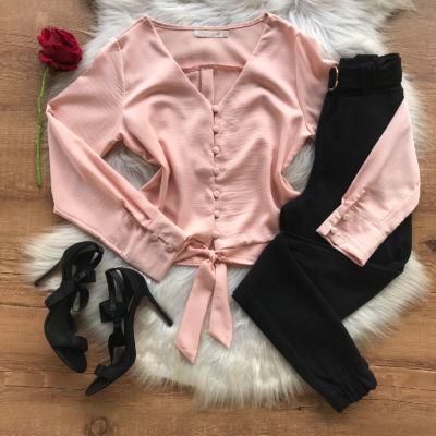 BLUSA ACETINADA