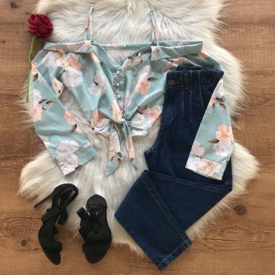 CROPPED FLORAL