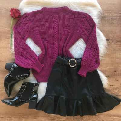 BLUSA TRICO MANGA BUFANTE