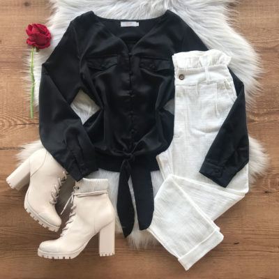 BLUSA ACETINADA