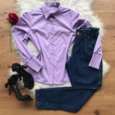 CAMISA PUNHO DRAPEADO