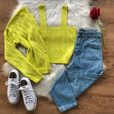 CONJUNTO TRICO TWIN SET