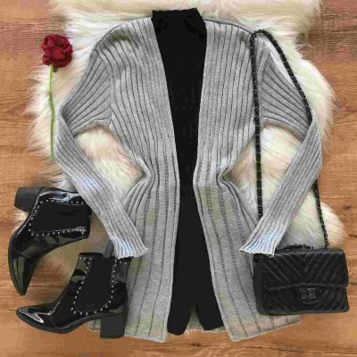 estilo vintage cardigan trico