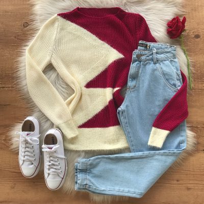 BLUSA TRICO TRICOLOR