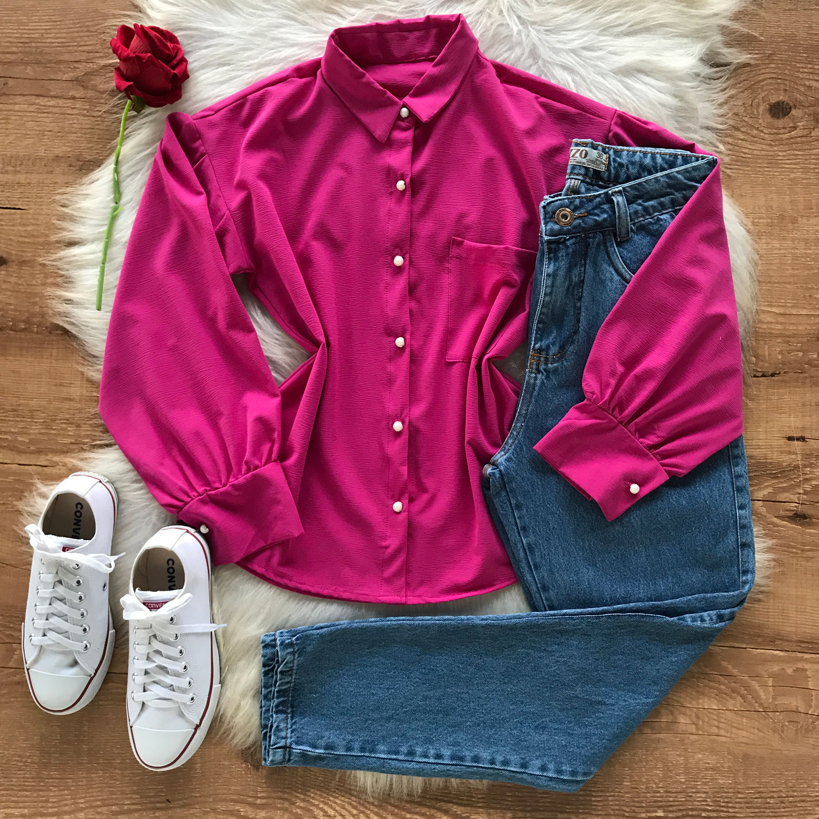 CAMISA CREPE