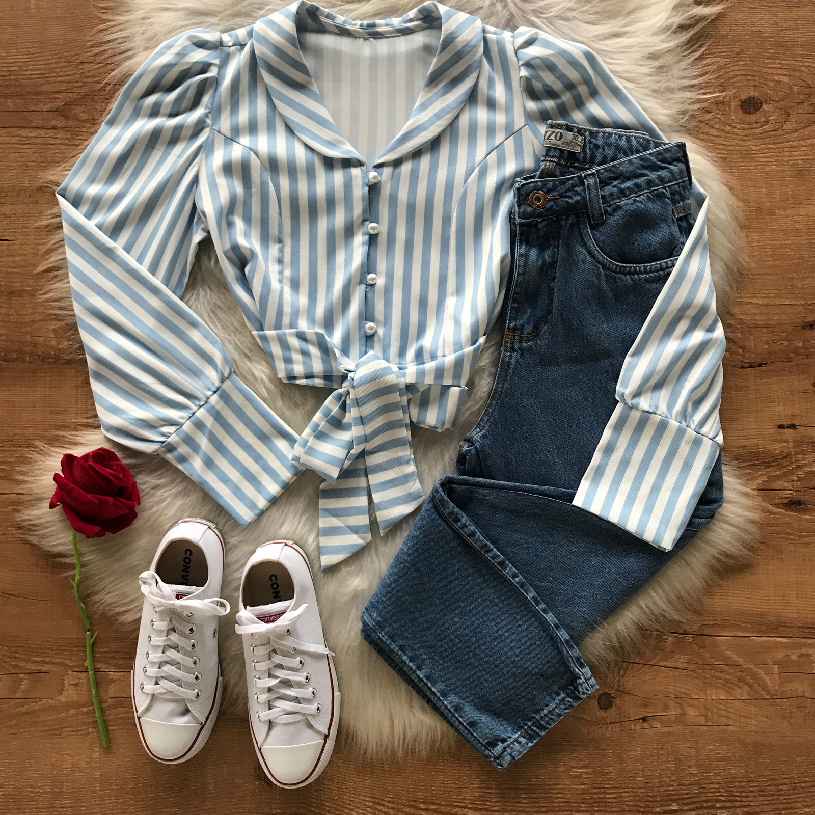 CROPPED LISTRADO