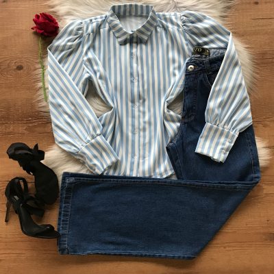 CAMISA BUFANTE LISTRADA
