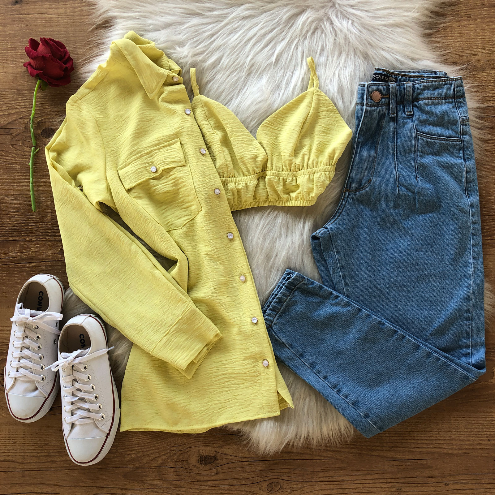 CONJUNTO TOP E CAMISA CONJUNTO TOP E CAMISA