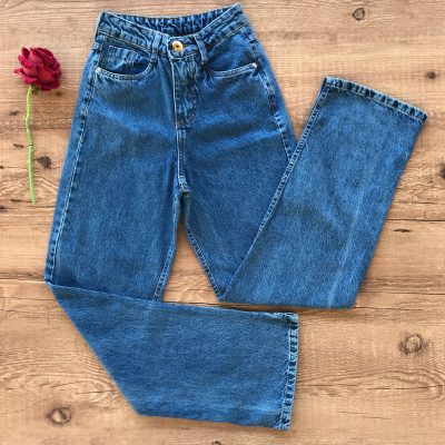 CALÇA JEANS WIDE LEG