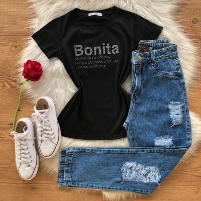 T-SHIRT FRASE BONITA