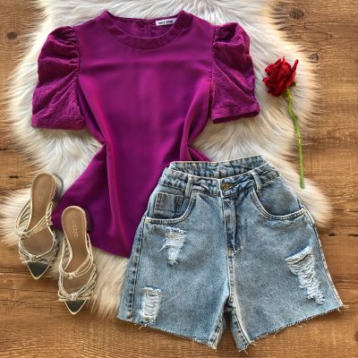 BLUSA MANGA PRINCESA