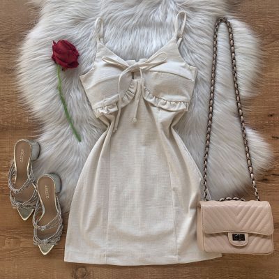 VESTIDO LINHO COM BOJO