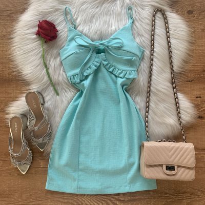VESTIDO LINHO COM BOJO
